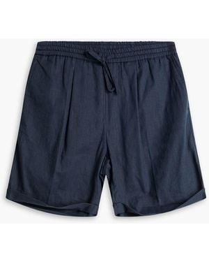 Aurélien Chinoshorts aus leinen - Blau