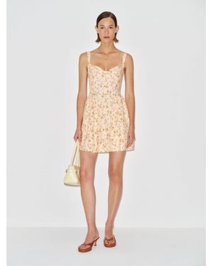 Reformation Birdie Linen Mini Dress 0 - Natural