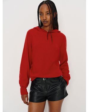 Reformation Reed Cashmere Hoodie - Red