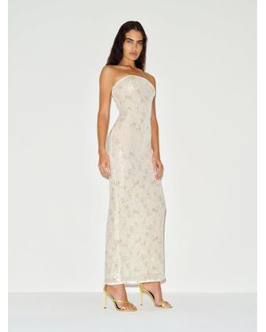 Reformation Adrielle Knit Dress in Natural | Lyst