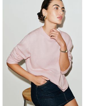 Reformation Cashmere Boyfriend Sweater - Natural