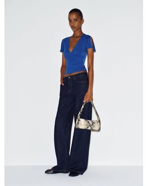 Reformation Cosette Knit Top - Blue