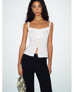 Reformation Eveline Top Lace 0 - Blue