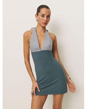 Reformation Baker Knit Dress - Blue