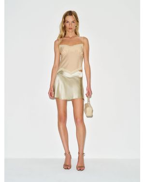 Reformation Samara Silk Skirt 0 - White