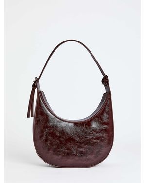 Reformation Medium Rosetta Shoulder Bag Leather - Brown