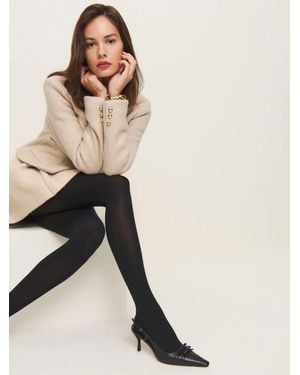 Reformation High-Rise Premium Tights - Natural