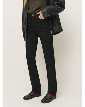 Reformation Cynthia High Rise Straight Jeans Denim - Black