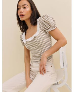 Reformation Alice Linen Top - Natural