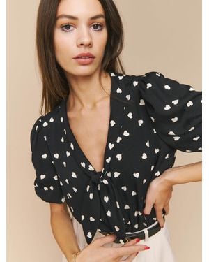Reformation Joelle Top - Black