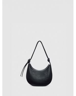 Reformation Mini Rosetta Shoulder Bag Leather - White