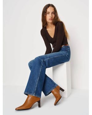 Reformation Claudette Ankle Boot 5 - Blue
