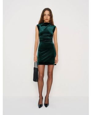reformation brown velvet dress Tarna Brown Velvet Midi Dress With Bow Straps – Club L London main image 1