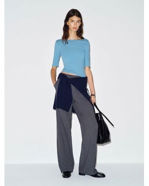 Reformation Santino Knit Top - Blue