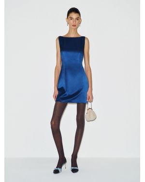 Reformation Jayna Silk Dress 0 - Blue