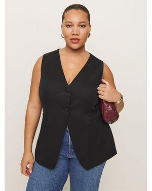 Reformation Casey Vest Es - Black