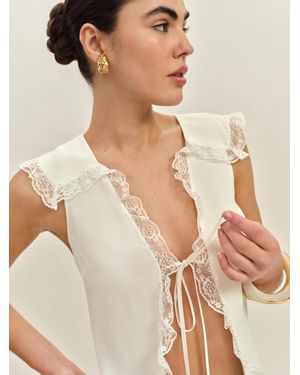 Reformation Clarisse Top - Blue