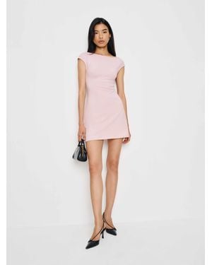 linen cotton dress Cotton Island L/S Linen Button Down Dress in Candy PINK