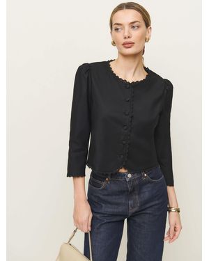 Reformation Donna Top - Black
