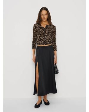 Reformation Zoe Silk Skirt 0 - White