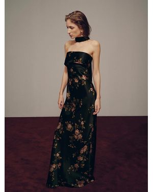 Reformation Sammie Silk Dress - Black
