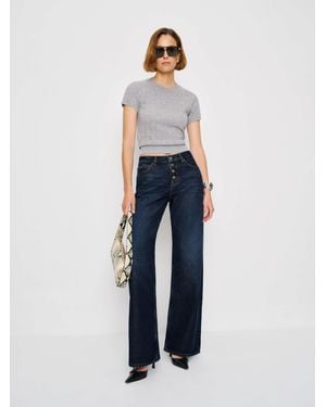 Reformation Cary Low Rise Slouchy Wide Leg Jeans - Blue