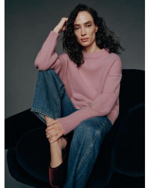 Reformation Gwen Oversized Regenerative Wool Jumper - Pink