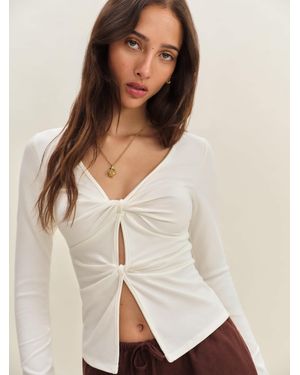 Reformation Silas Knit Top - Natural