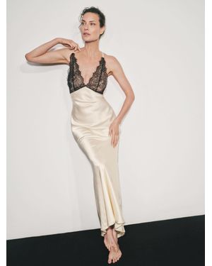 Reformation Katty Silk Dress - White