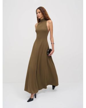 Reformation Averil Knit Dress in Natural | Lyst
