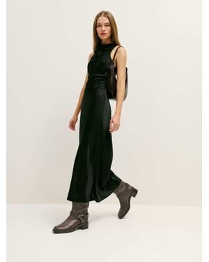 Reformation Francesca Moto Boot Distressed - Natural