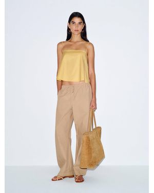 Reformation Zeno Poplin Top - White
