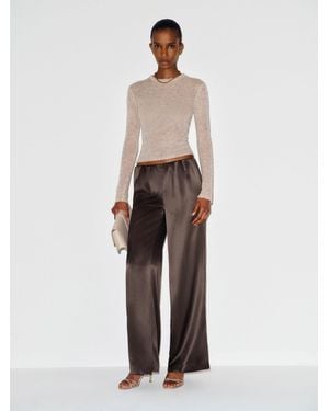 Reformation Stacey Satin Short Pant Pearl - White