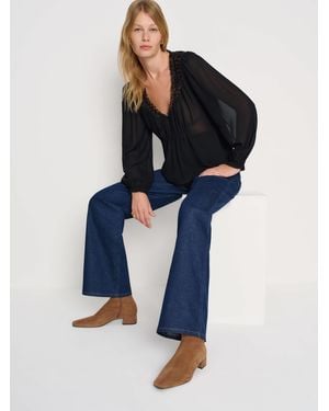 Reformation Rosina Ankle Boot - Blue