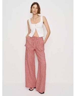 Reformation Ethan Linen Pant - Pink