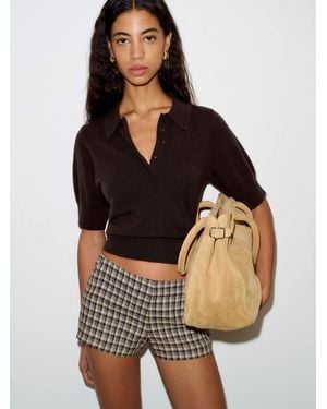 Reformation Skye Cashmere Polo - Black