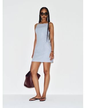 Reformation Mora Linen Dress Cloud 0 - White