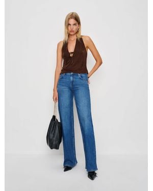Reformation Aramis Knit Top - Blue