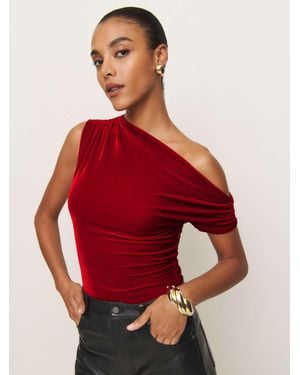 Reformation Belle Knit Top - Red