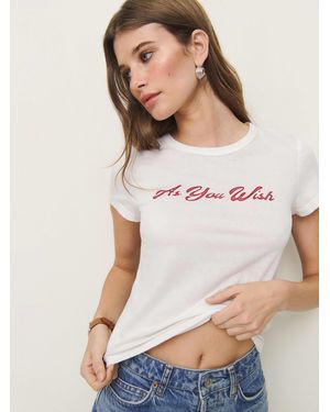 Reformation Max Slim T-Shirt - Natural