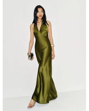 Reformation Daniela Silk Dress 0 - Green
