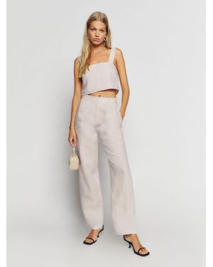 Reformation Olivia Linen Two Piece - White