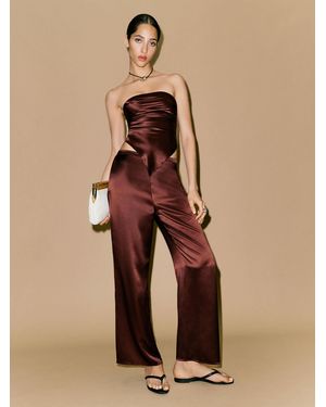 Reformation Marisol Silk Two Piece - Natural