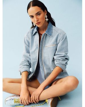 Reformation Harrison Utility Jacket - Blue