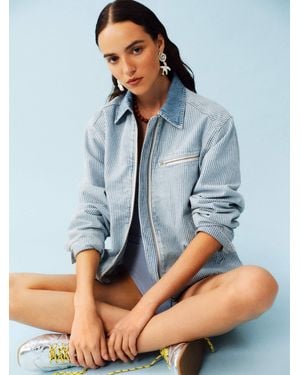 Reformation Harrison Utility Jacket - Blue