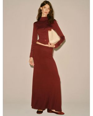 Reformation Danielle Regenerative Merino Skirt - Red