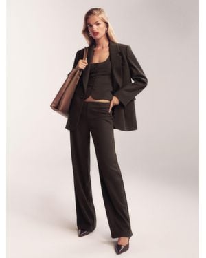 Reformation Petites Vida Low Rise Pant - Natural