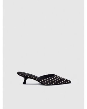 Reformation Wilda Kitten Mule 5 - White