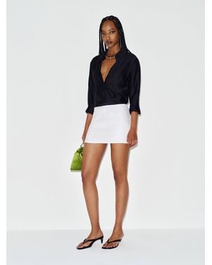 Reformation Penelope Linen Skort - White