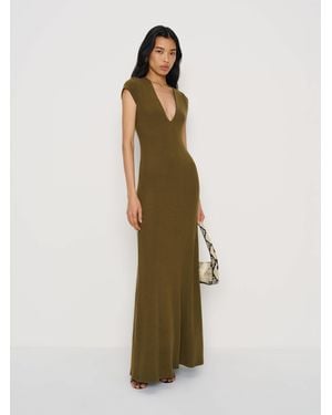 Reformation Isa Knit Dress in Black | Lyst